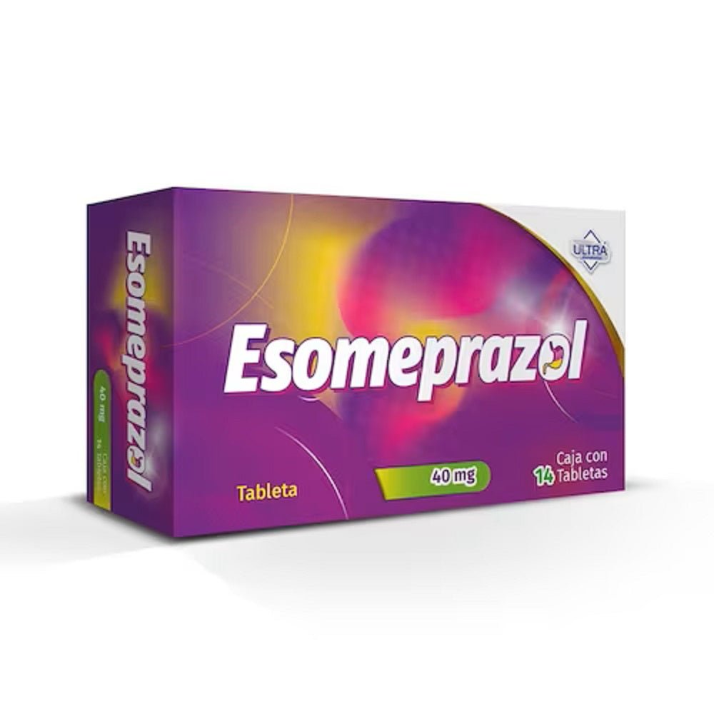 Esomeprazol 40mg 14tab (Ultra) - Farmacia Humus - Gastroenterología (Estomacal)