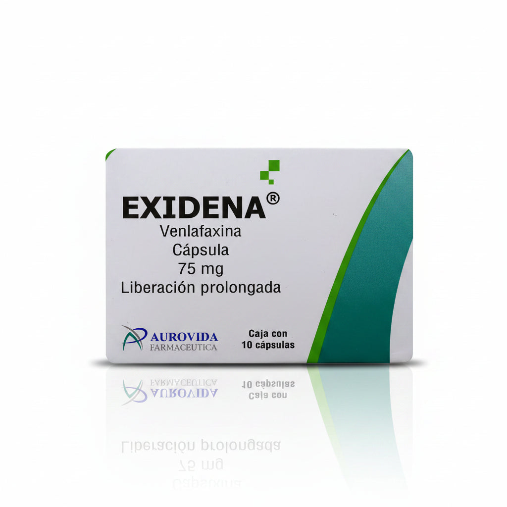 Exidena (Venlafaxina) 75mg 10tab - Farmacia Humus - Psiquiatría