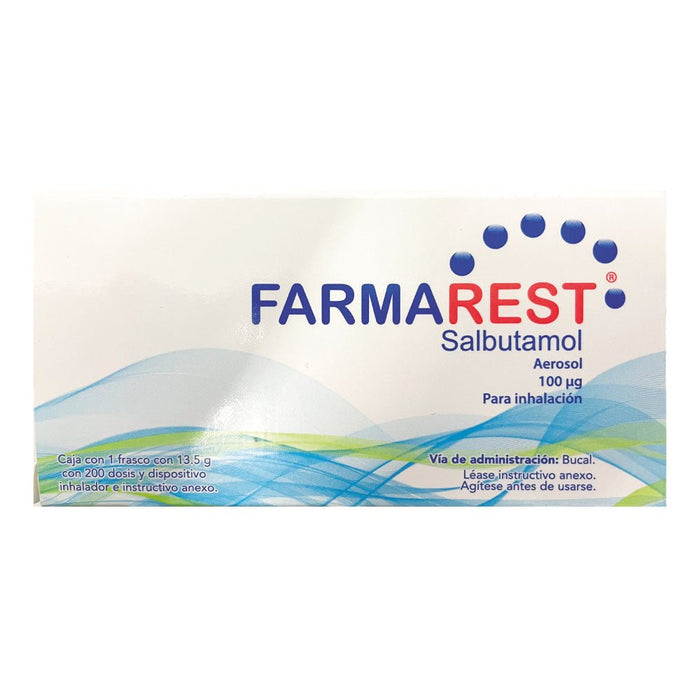 Farmarest Aerosol (Salbutamol) 100ug 1inh - Farmacia Humus - Respiratorio