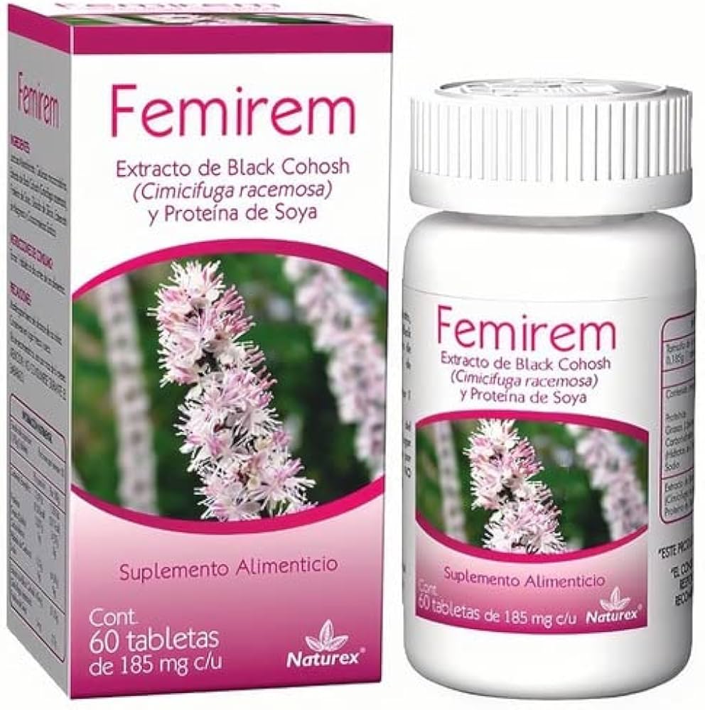Femirem (Cimicifuga Racemosa) 185mg 60tab - Farmacia Humus - Vitaminas y Suplementos