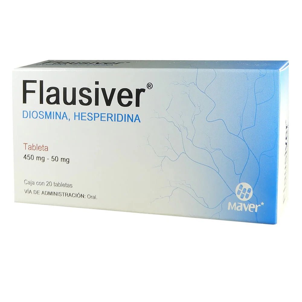 Flausiver (Diosmina/Hesperidina) 450-50mg 20tab - Farmacia Humus - Angiología (Várices)