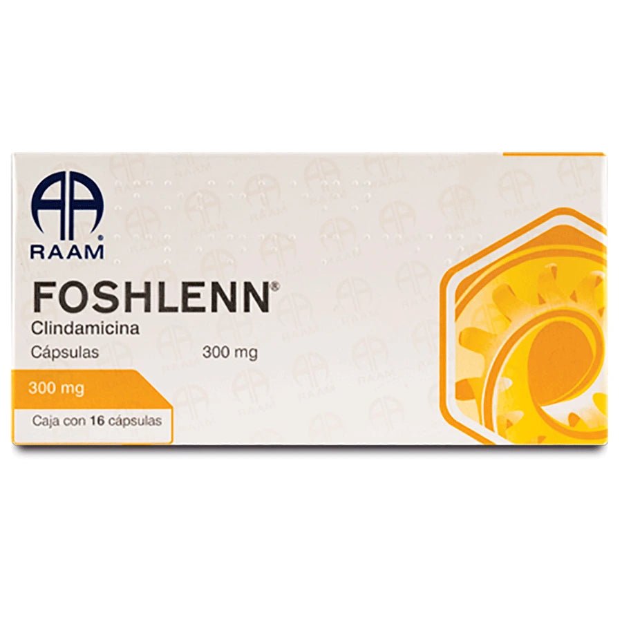 Foshlenn (Clindamicina) 300mg 16cap - Farmacia Humus - Infectología