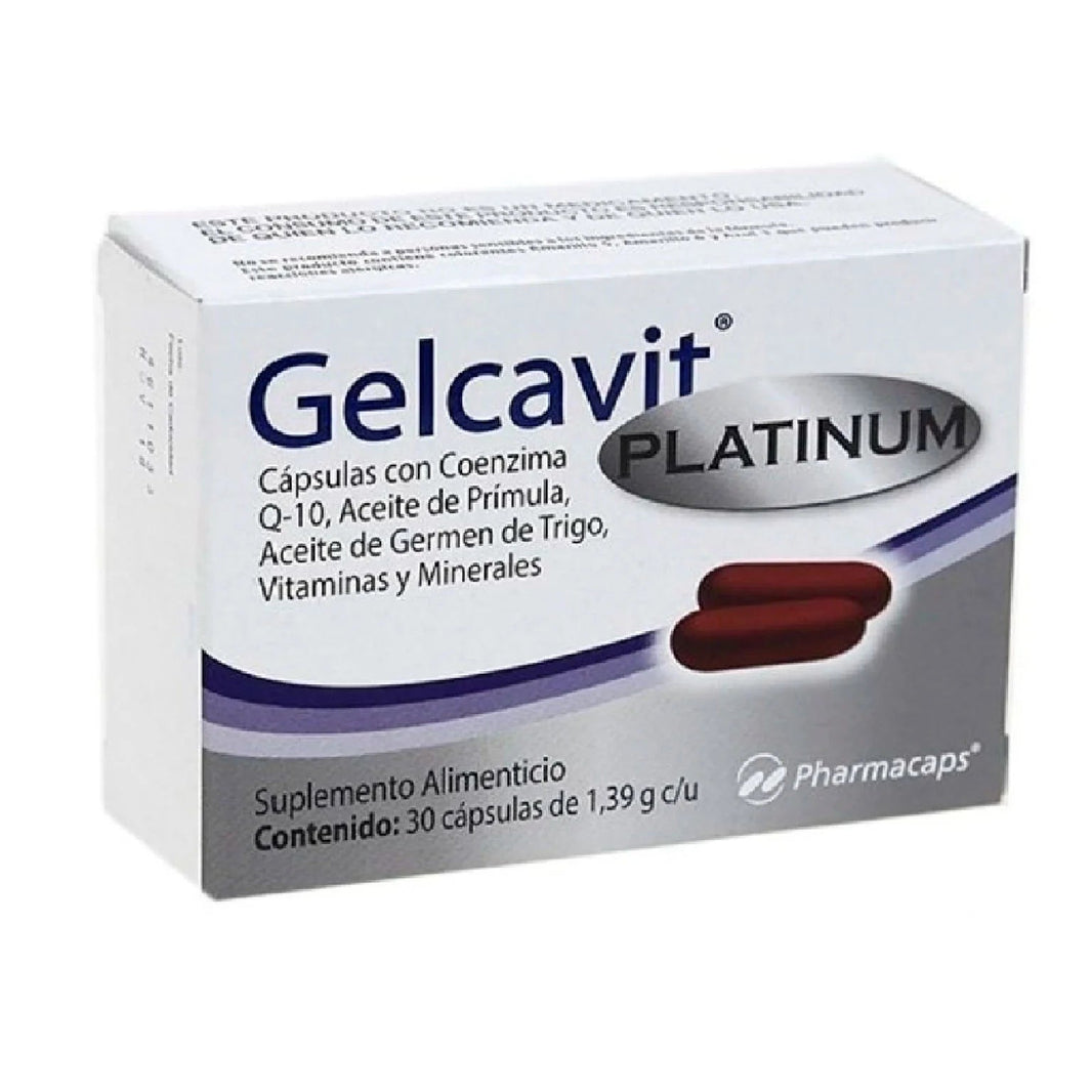Gelcavit Platinum (Aceite de Germen de Trigo) 1.39g 30tab - Farmacia Humus - Vitaminas y Suplementos