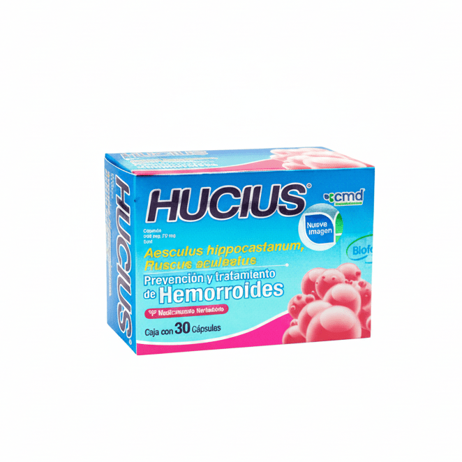Hucius (Aesculus Hipocastanum/Castaña de Indias) 250mg 30cap - Farmacia Humus - Angiología (Várices)