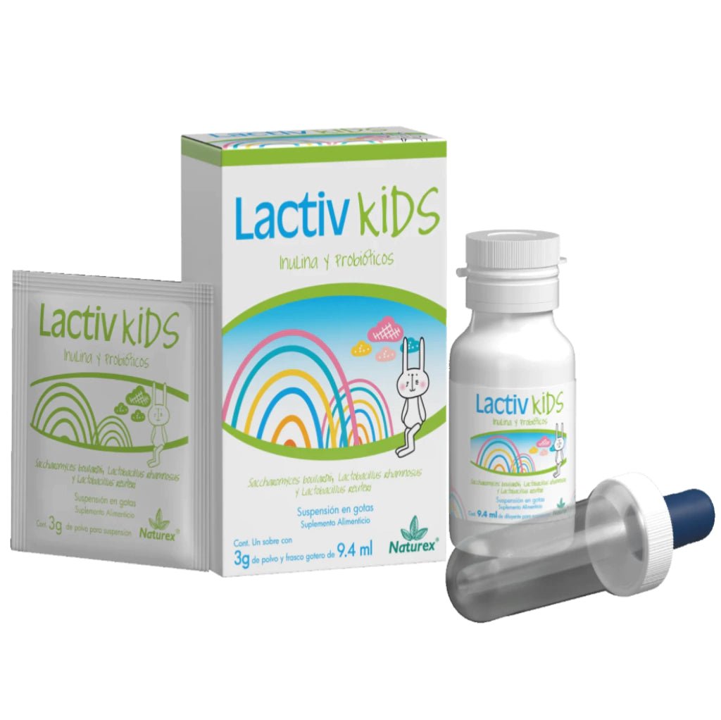 Lactiv Kids (Inulina/Probióticos) 3g/9.4ml 1sobre 1gotero - Farmacia Humus - Vitaminas y Suplementos