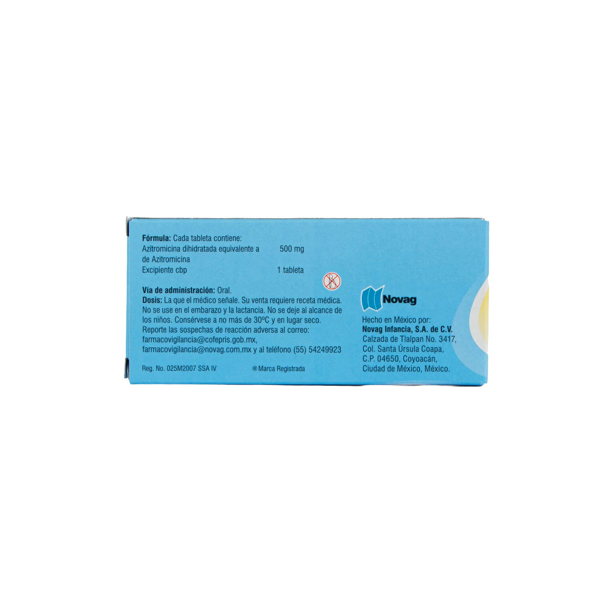 Marzivag (Azitromicina) 500mg 3tab - Farmacia Humus - Infectología