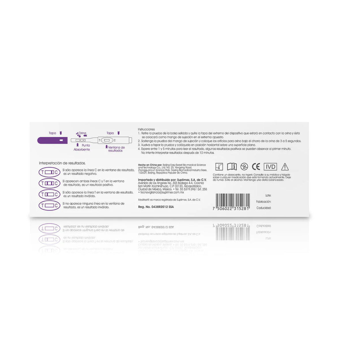 Meditest (Prueba de Embarazo) 1pz - Farmacia Humus - Pruebas