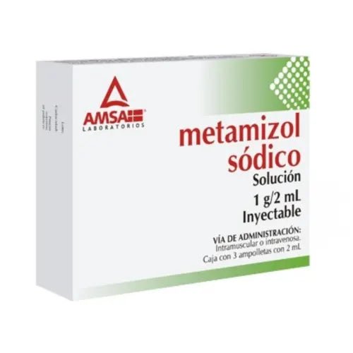 Metamizol Sodico 1g/2ml 3amp (Alpharma) - Farmacia Humus - Dolor y Fiebre