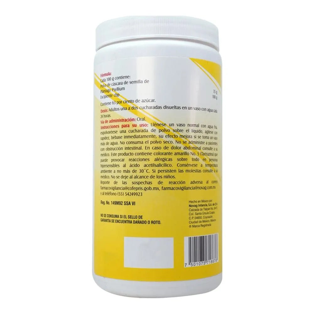 Novagon (Psyllum Plantago) Sabor Naranja Piña 400g - Farmacia Humus - Gastroenterología (Estomacal)