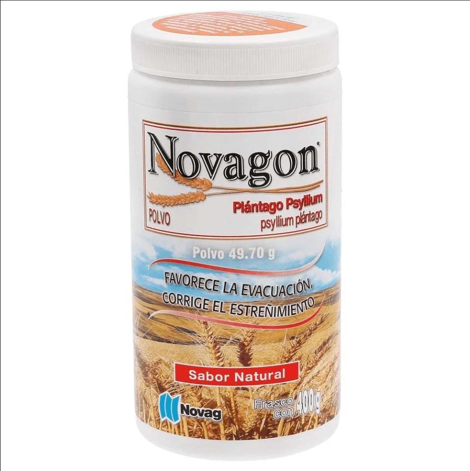 Novagon (Psyllum Plantago) Sabor Natural 400g - Farmacia Humus - Gastroenterología (Estomacal)