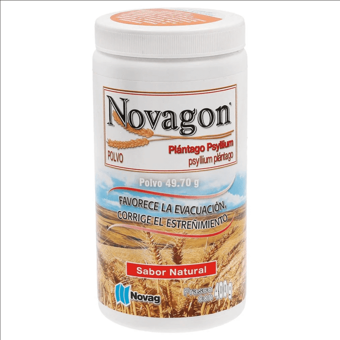 Novagon (Psyllum Plantago) Sabor Natural 400g - Farmacia Humus - Gastroenterología (Estomacal)