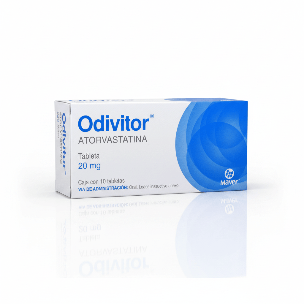 Odivitor (Atorvastatina) 20mg 10tab - Farmacia Humus - Cardiología (Corazón)