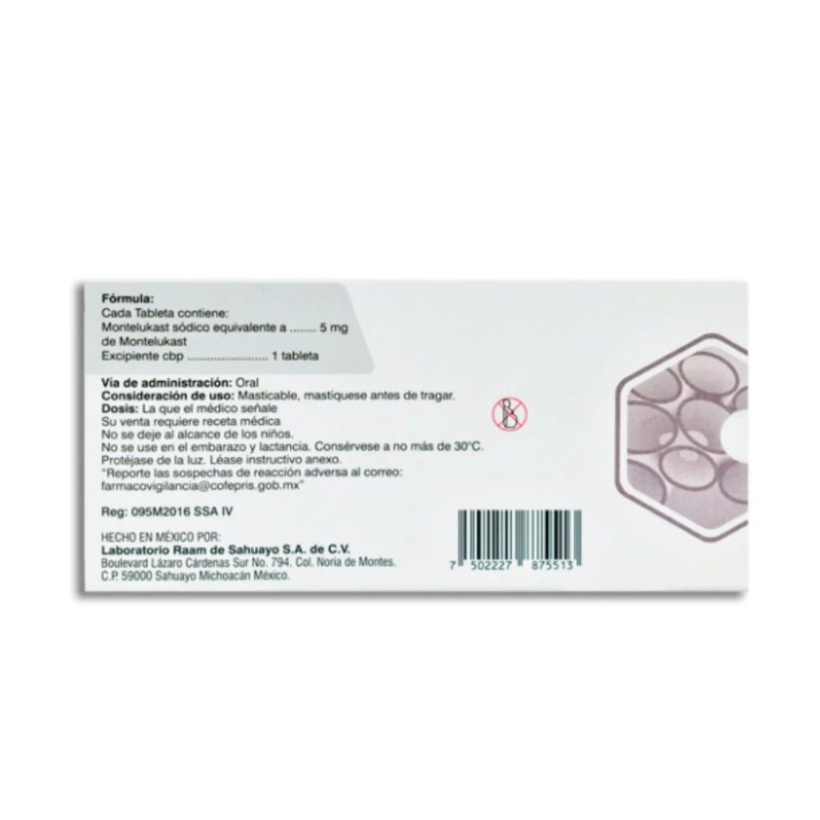 Ontronon (Montelukast) 5mg 30tab - Farmacia Humus - Respiratorio