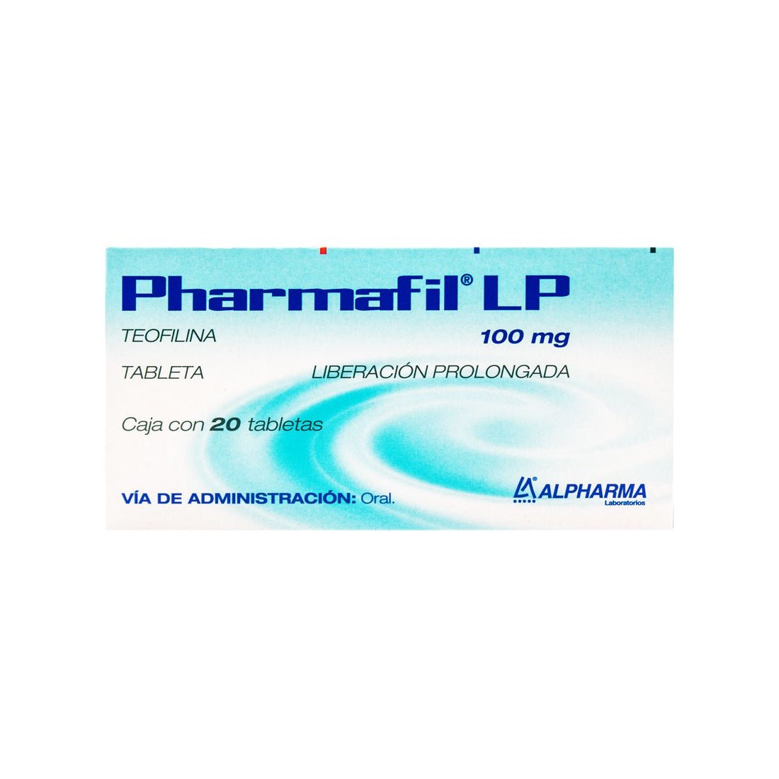 Pharmafil LP (Teofilina) 100mg 20tab - Farmacia Humus - Respiratorio