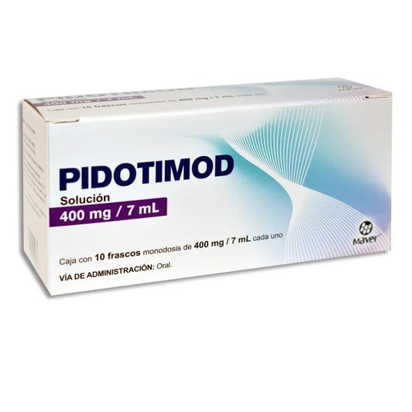 Pidotimod 400mg/7ml 10 frascos (Maver) - Farmacia Humus - Alergología (Alergias)