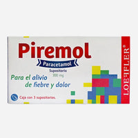 Piremol (Paracetamol) 300mg 3sup - Farmacia Humus - Dolor y Fiebre
