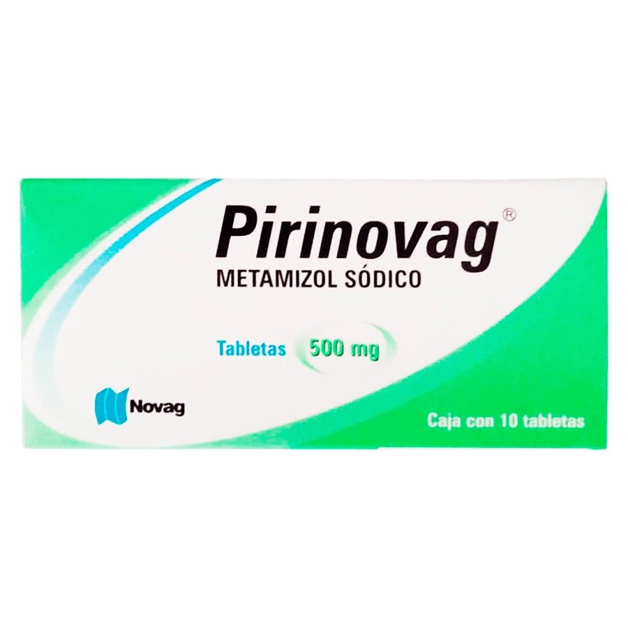 Pirinovag (Metamizol Sodico) 500mg 10tab - Farmacia Humus - Dolor y Fiebre