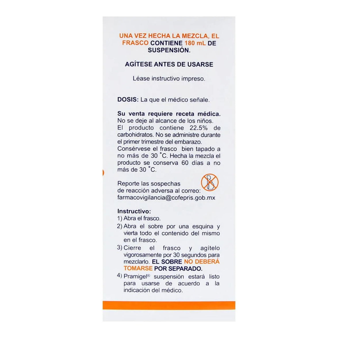 Pramigel (Metoclopramida/Aluminio/Simeticona) 120ml - Farmacia Humus - Gastroenterología (Estomacal)