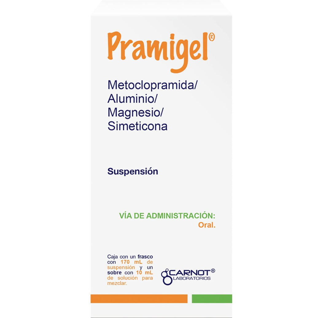 Pramigel (Metoclopramida/Aluminio/Simeticona) 120ml - Farmacia Humus - Gastroenterología (Estomacal)