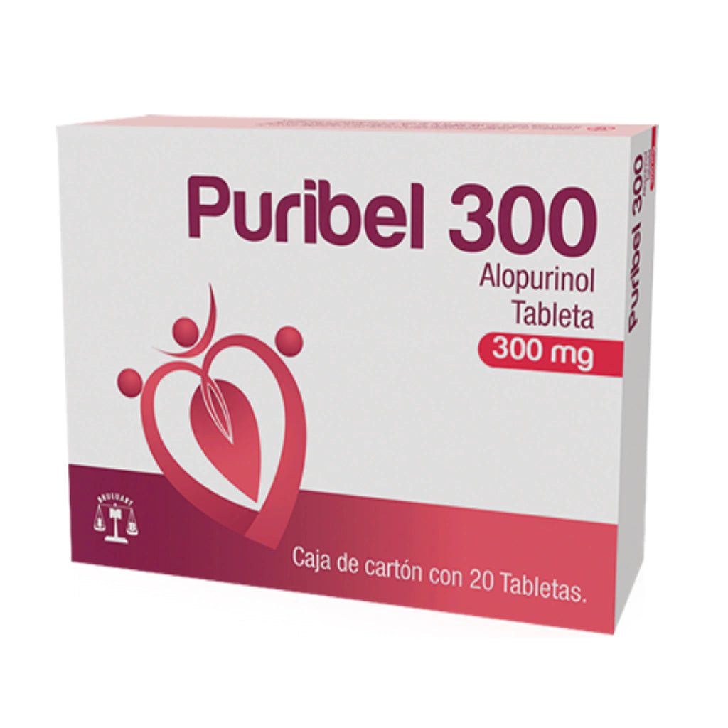 Puribel 300 (Alopurinol) 300mg 20tab - Farmacia Humus - Reumatología