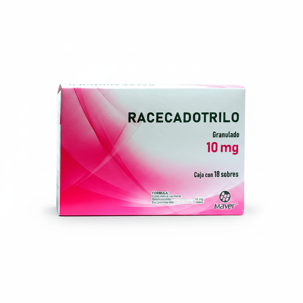 Racecadotrilo 10mg 18sobres (Maver) - Farmacia Humus - Gastroenterología (Estomacal)