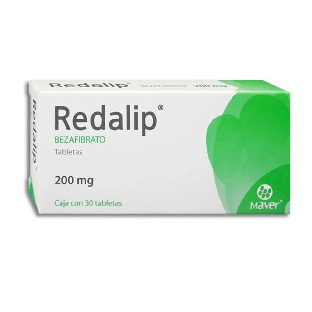 Redalip (Bezafibrato) 200mg 30tab - Farmacia Humus - Cardiología (Corazón)