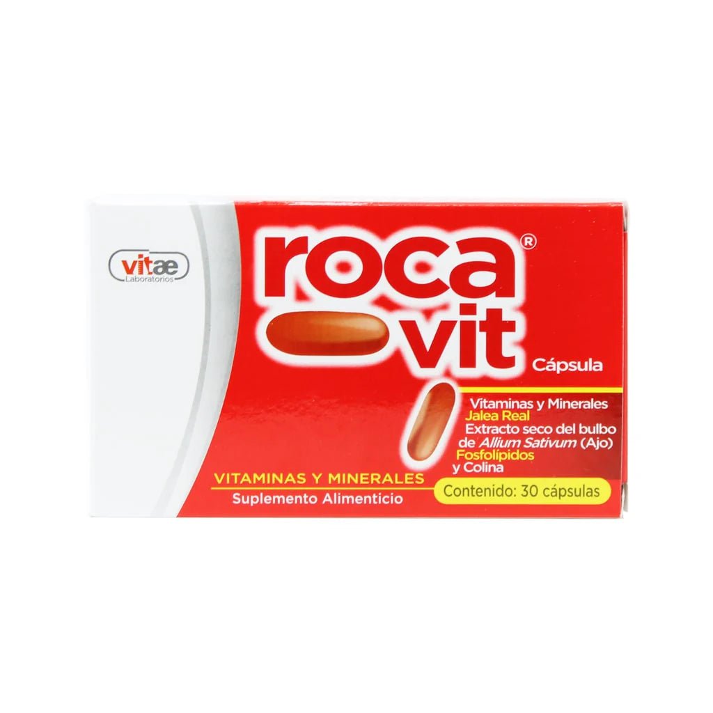 Roca Vit Caps Vitaminas Y Minerales Jalea Real 30cap - Farmacia Humus - Vitaminas y Suplementos