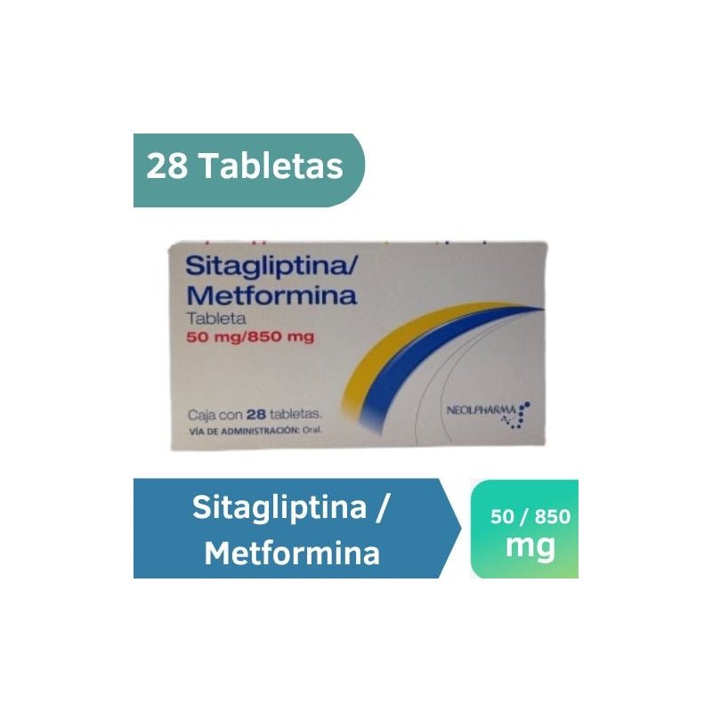 Sitagliptina/Metformina 50-850mg 28tab (Neolpharma) - Farmacia Humus - Endocrinología (Diabetes)