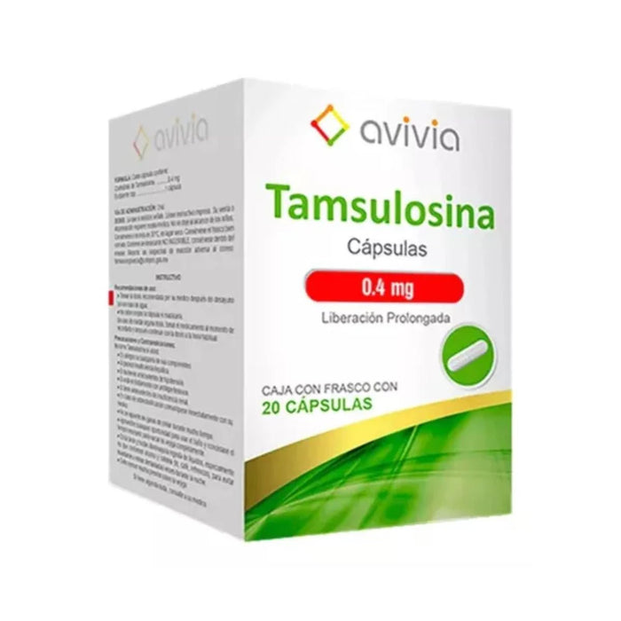 Tamsulosina 0.4mg 20cap (Avivia) - Farmacia Humus - Urología
