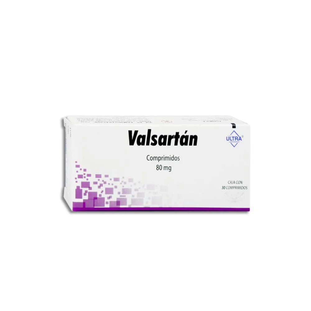 Valsartan 80mg 30comp (Ultra) - Farmacia Humus - Cardiología (Corazón)