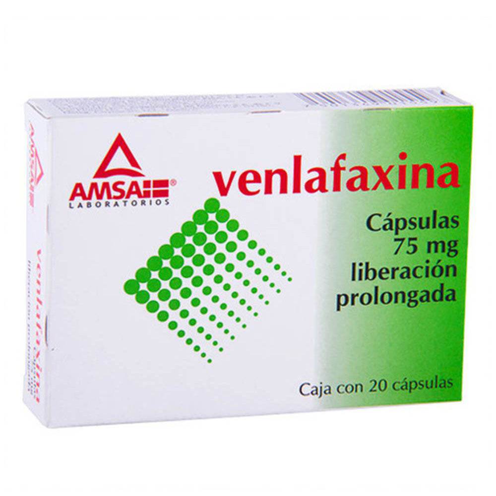 Venlafaxina Prolongada 75mg 20cap (AMSA) - Farmacia Humus - Psiquiatría