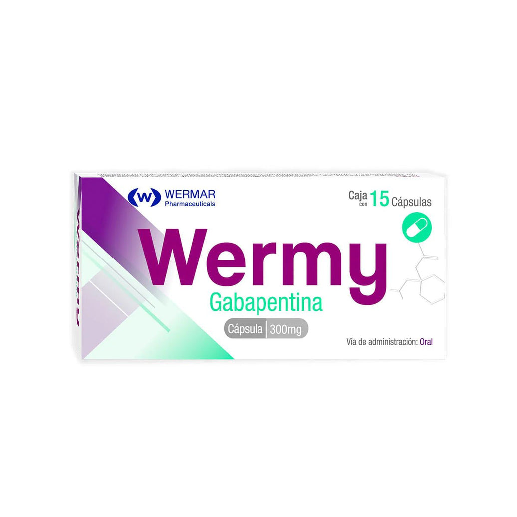 Wermy (Gabapentina) 300mg 15cap - Farmacia Humus - Neurología (Cerebro)