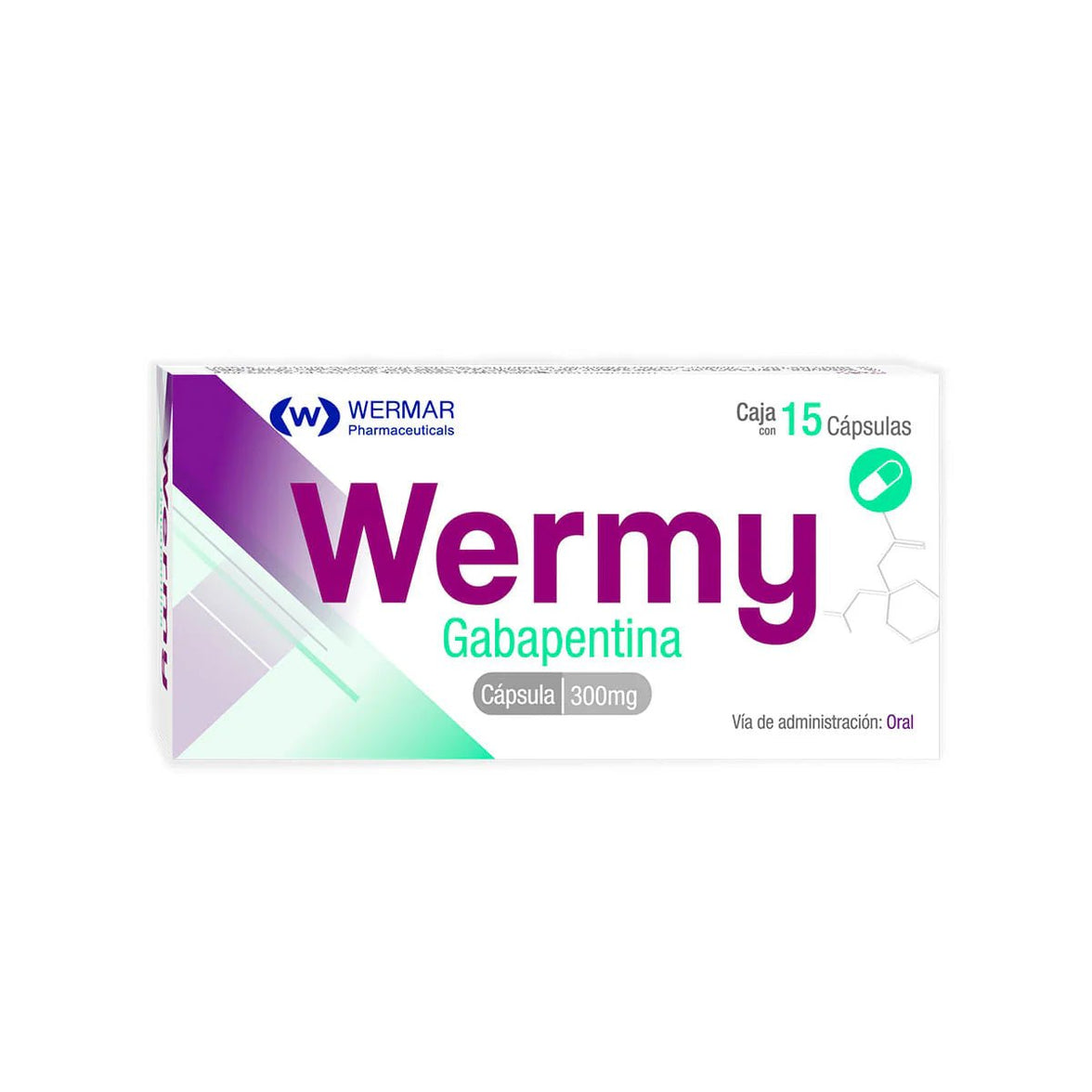 Wermy (Gabapentina) 300mg 15cap - Farmacia Humus - Neurología (Cerebro)