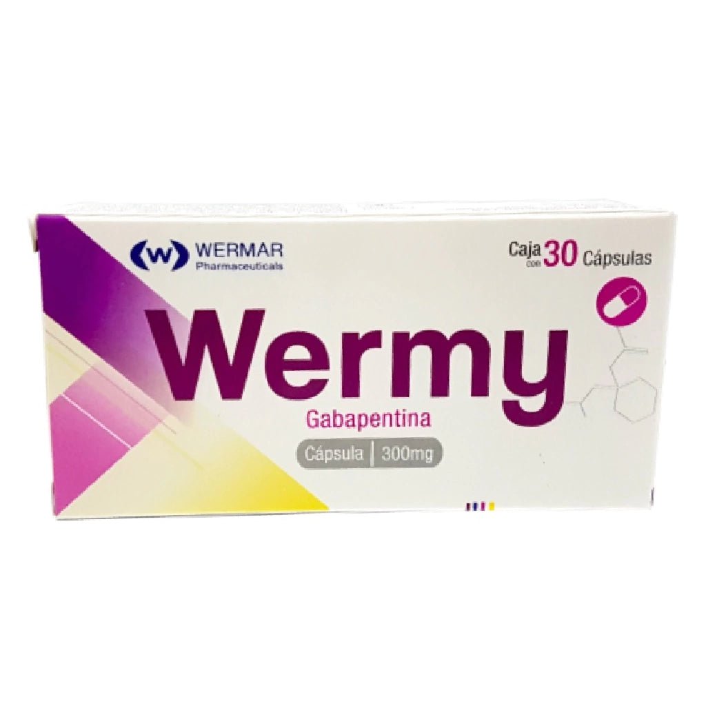 Wermy (Gabapentina) 300mg 30cap - Farmacia Humus - Neurología (Cerebro)