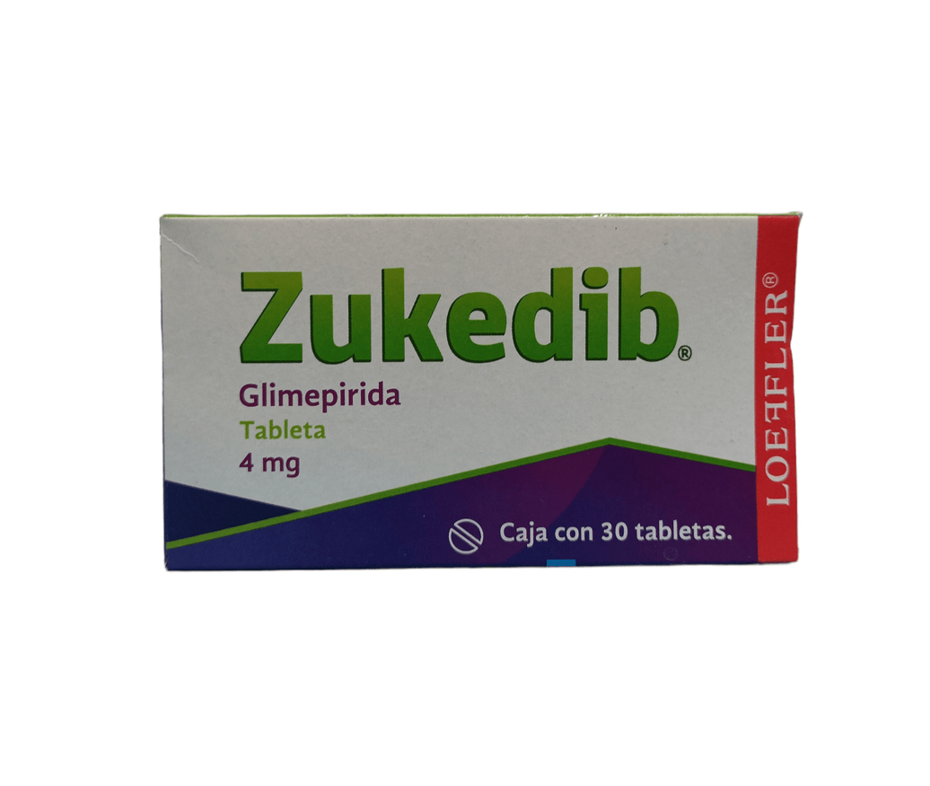 Zukedib (Glimepirida) 4mg 30tab - Farmacia Humus - Endocrinología (Diabetes)